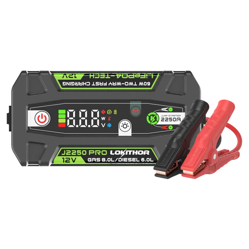 J2250 PRO – LOKITHOR Battery Jump Starter, Provide Auxiliary Power To Start 8 Liter Gasoline/6 Liter Diesel Engines 5...